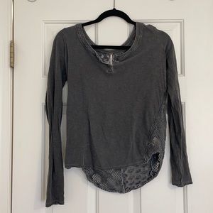 Gray free people long sleeve